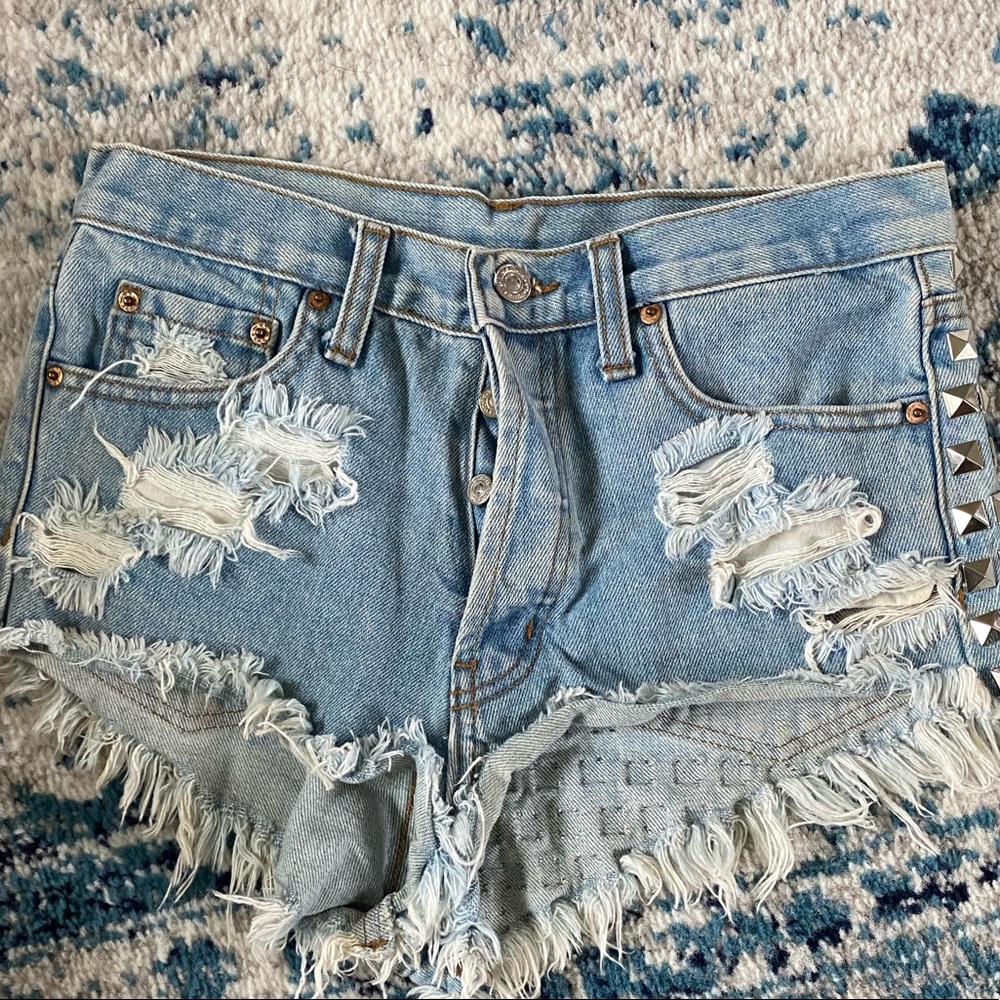 Runwaydreamz Studded Shorts